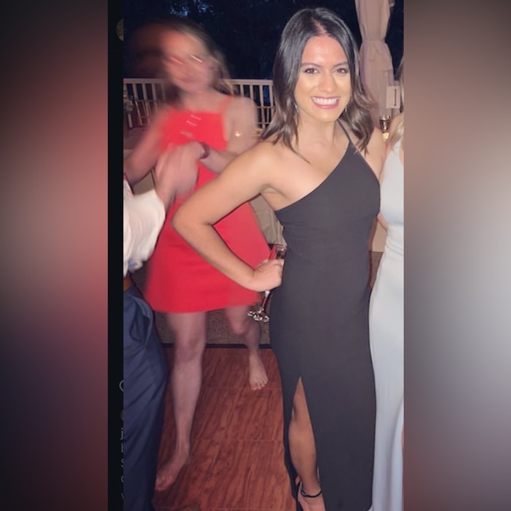 One shoulder abercrombie formal dress